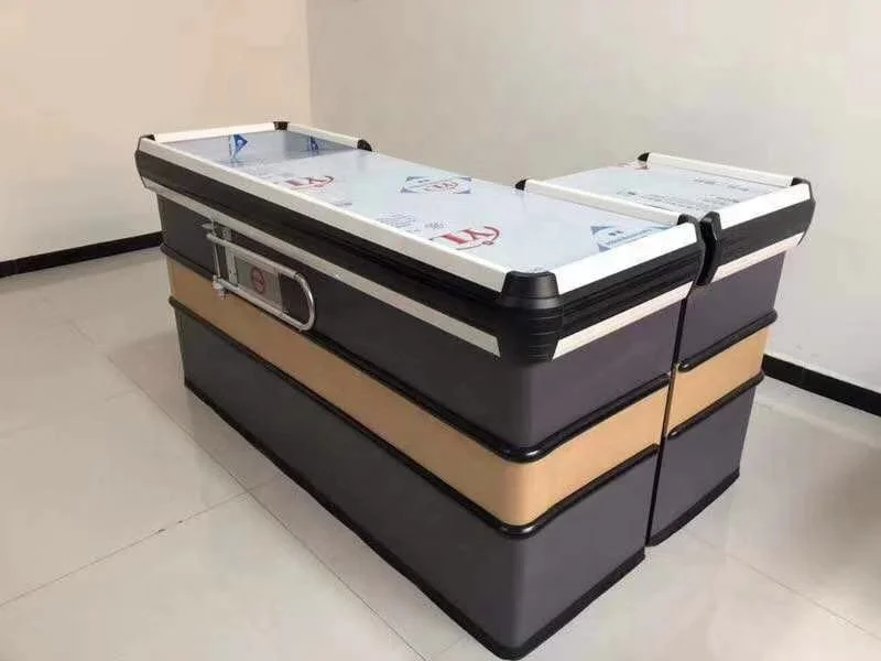 
2020 new style can be customized supermarket cashier counter table 