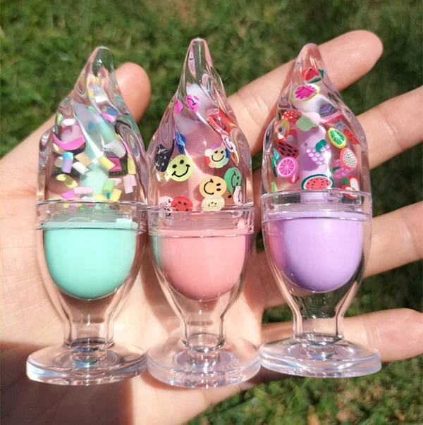 Wholesale Custom No Logo Kids Ice Cream Cup Shape Velvet Lip Glaze Long Lasting Student Moisturizing Liquid Lipstick Lip Gloss