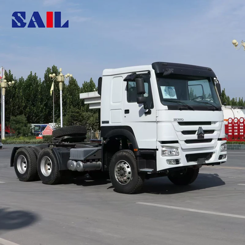 Парус Китай низкая цена автоматический 40-футовый Sinotruk Howo N7 2024 б/у тягач топливный танкер прицеп самосвал
