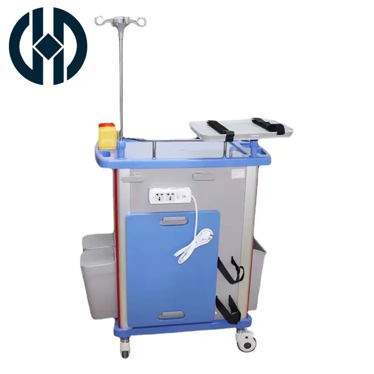 Manhua Hospital Trolley Cart Medical Drug Delivery Trolley Nursing Care Hospital Trolley with ABS Mold Board