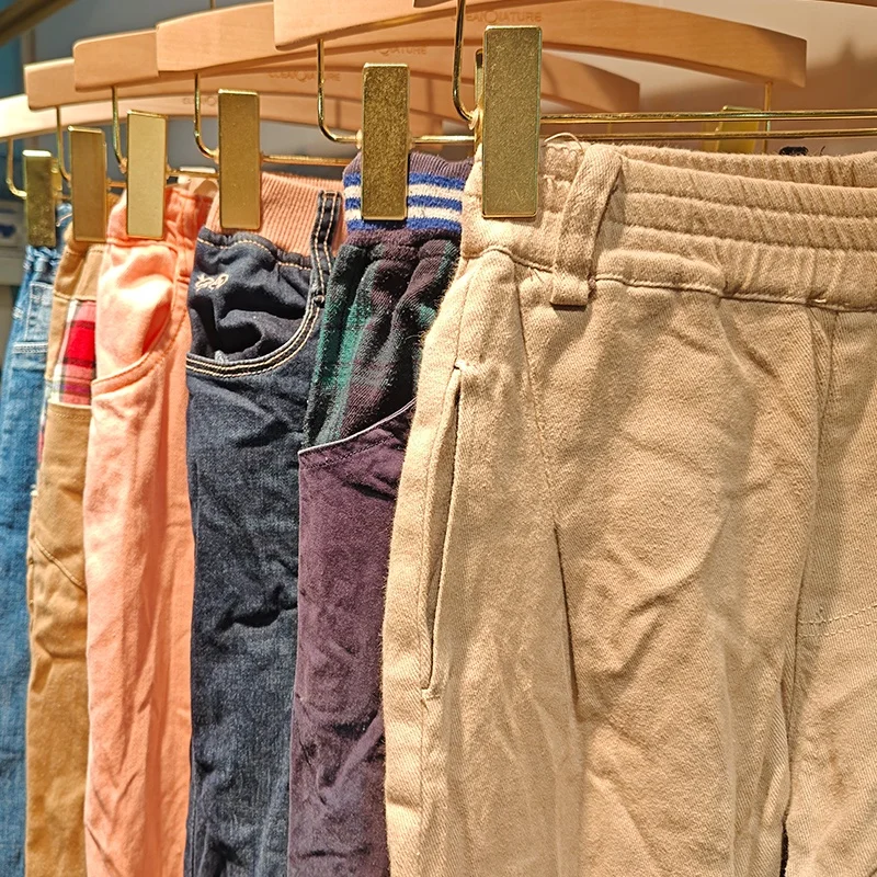 Fashion design second hand children pants high standard branded clothes bale summer wear