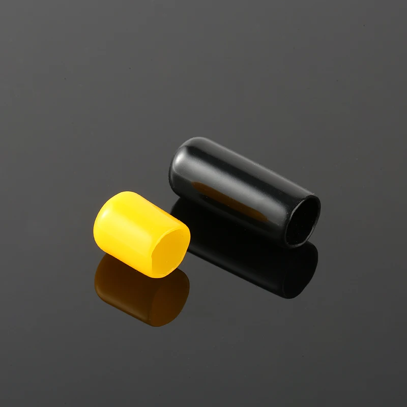 Soft nut protection black end cap round PVC cover Screw protector Thread Protector end cap round screw end caps