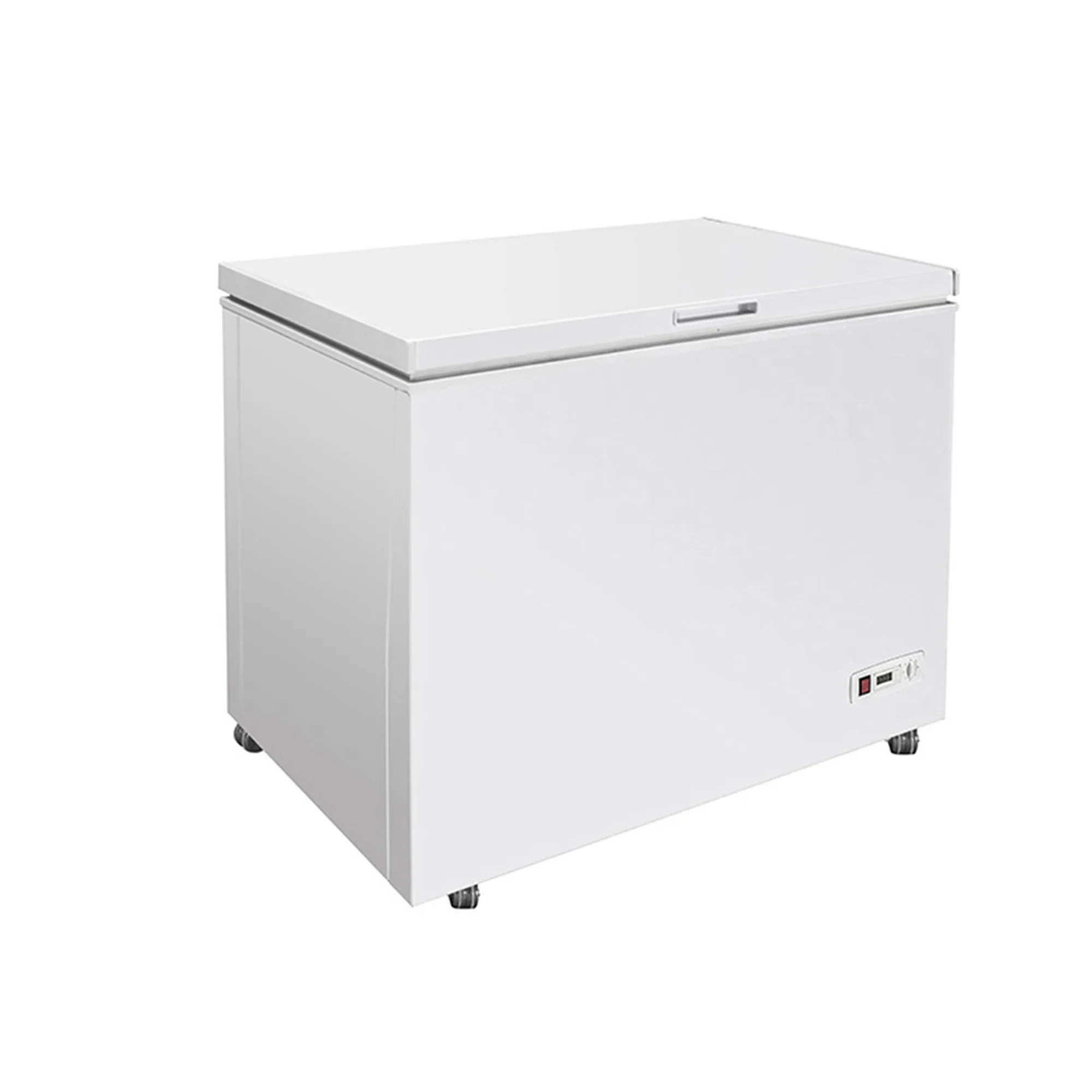 Commercial Metal Door Top Open Chest Freezer for Supermarket Hotel Shop and Kitchen