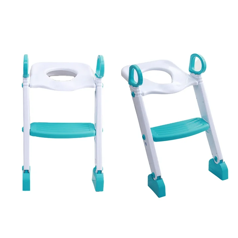 2 в 1 складное прочное нескользящее с широкими ступеньками для детей приучения к горшку унитаза лестницей