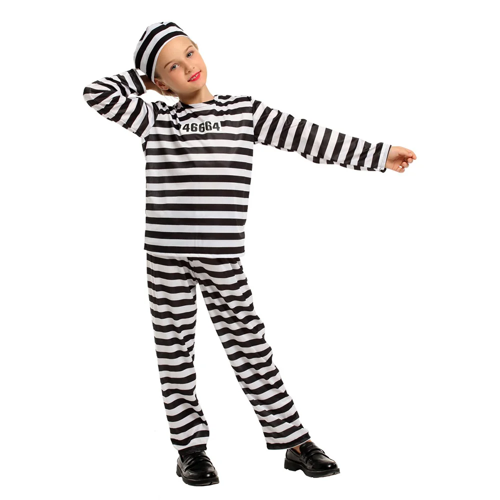 DX-G002002 Halloween ball costume COS prisoner costume show Party costume