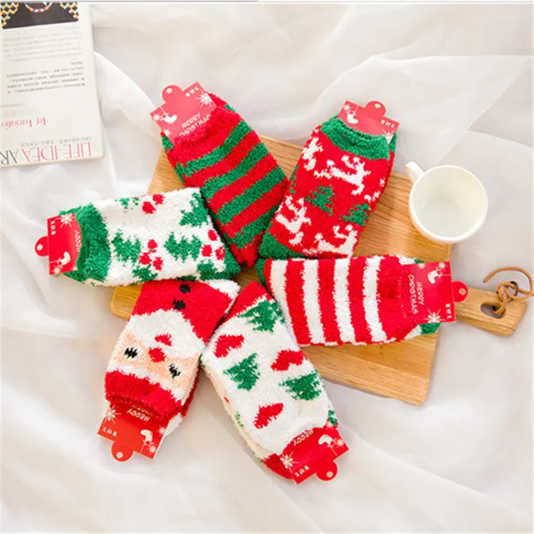 New Design Thermal Socks Women Hot Sale Christmas Fuzzy Socks