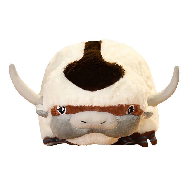 22 Inch Appa Stuffed Animal Plush Figure 3D Animals Pillows Appa Cow Toys Soft Doll for Home Decoration Gift