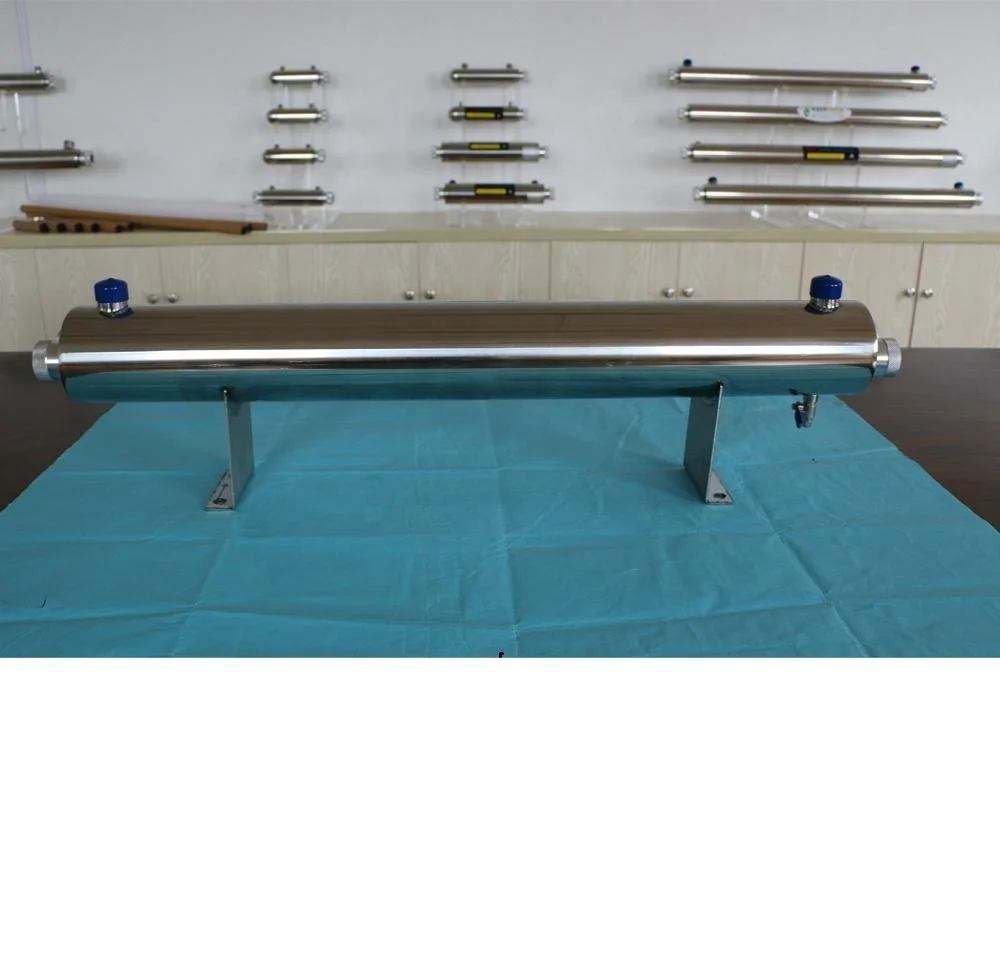 Stainless steel UV Sterilizer big power UV lamp  110Watt  24GPM, 5400L/H, More then 9000hour lamp life  1' inlet/outlet