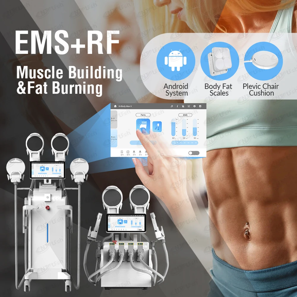 Потеря веса стыковой подъема Ems тела сжигания жира Rf машины 4 ручки ems rf стимулятор мышц ЭМС (тело скульптуры