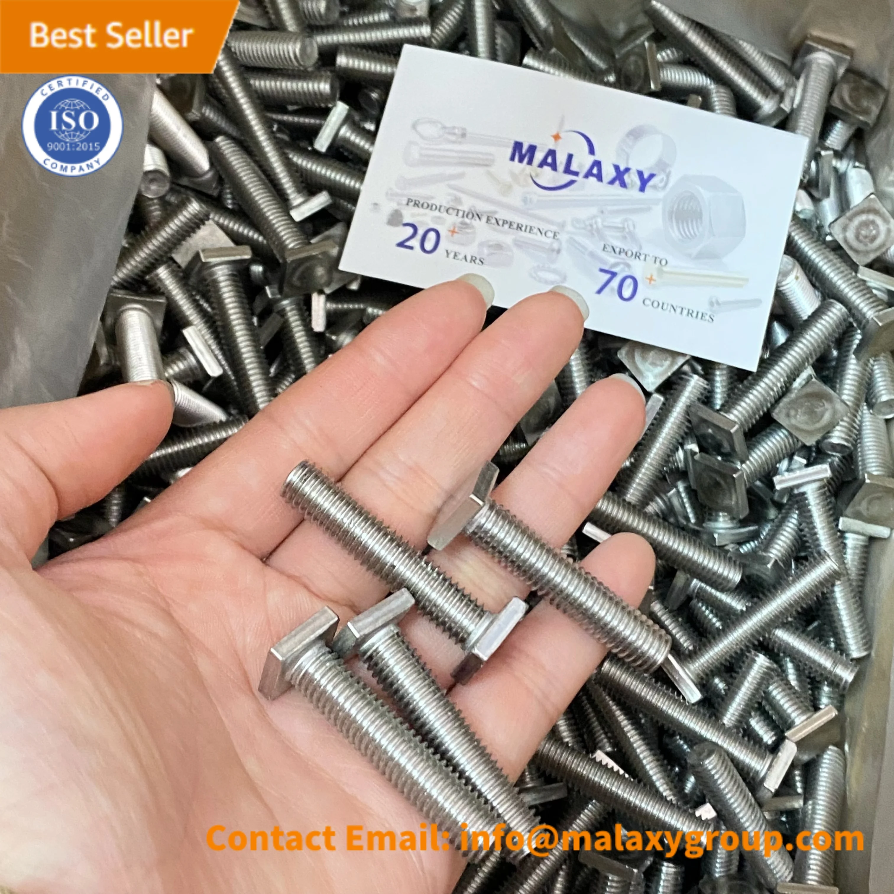 MALAXY T- 5-16-24 T Square Head Bolts