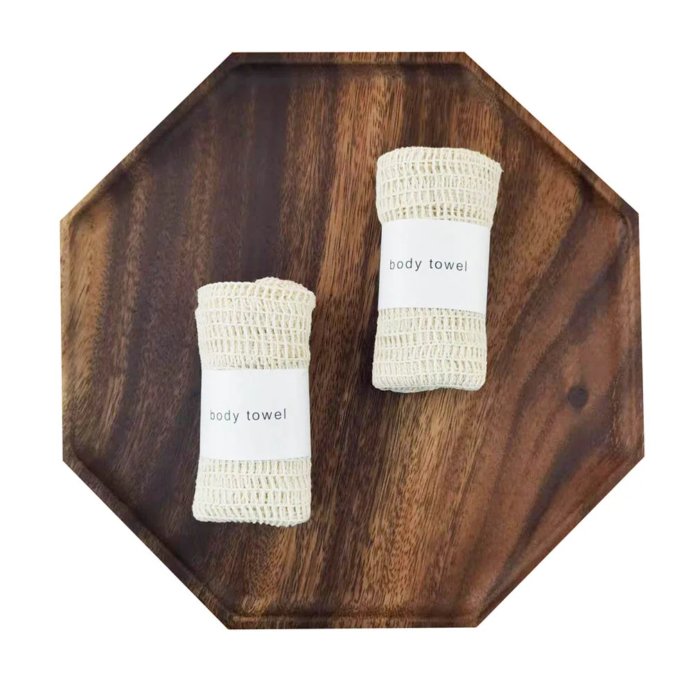 Personalised Body Towels White Cotton 19*90CM 100% Cotton Exfoliate  Hotel Spa Single Wrapped Body Towel