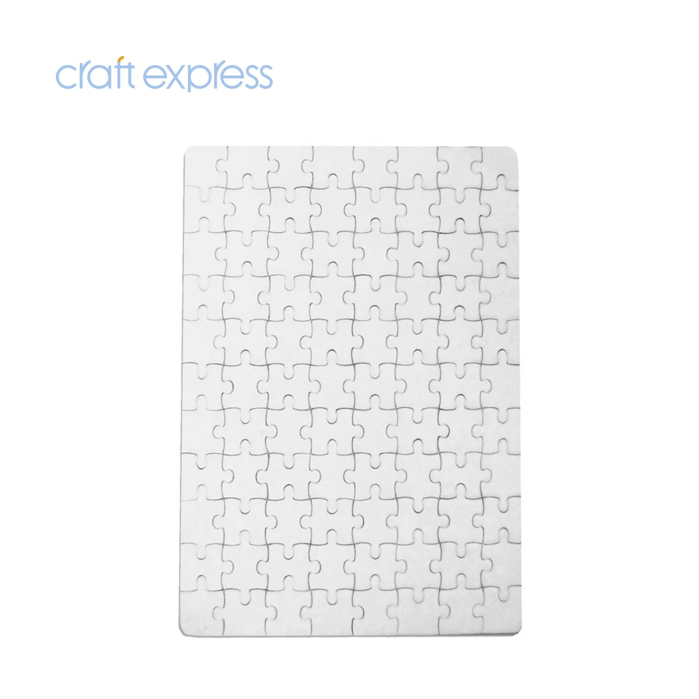 Craft Express Wholesale Custom 80 Pieces sublimation Blanks Fabric A5 exosub puzzles jigsaw puzzle