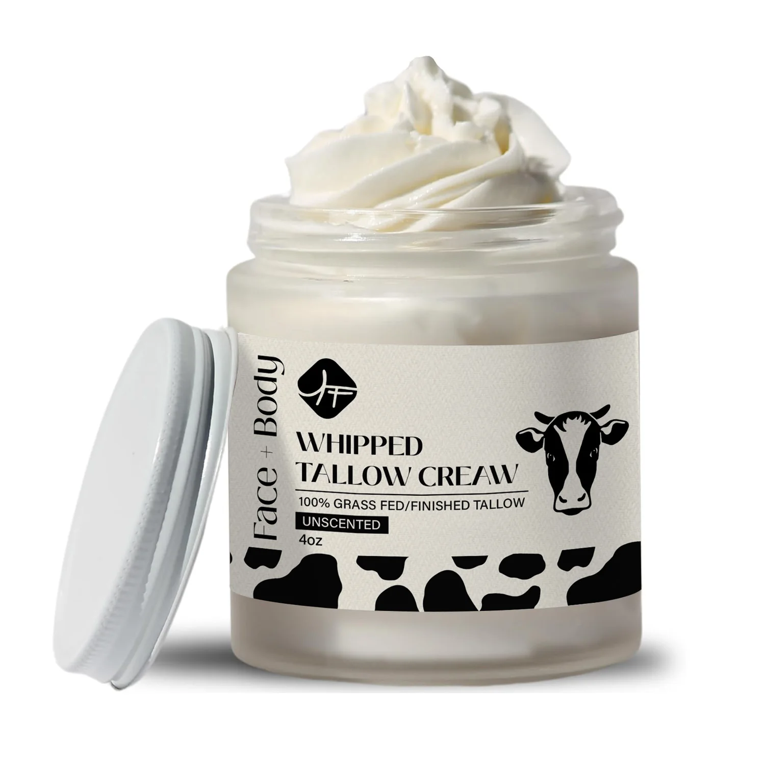 Beef tallow whipped cream 100% Natural Lotion face body hand skin care Moisturizer for Sensitive Skin