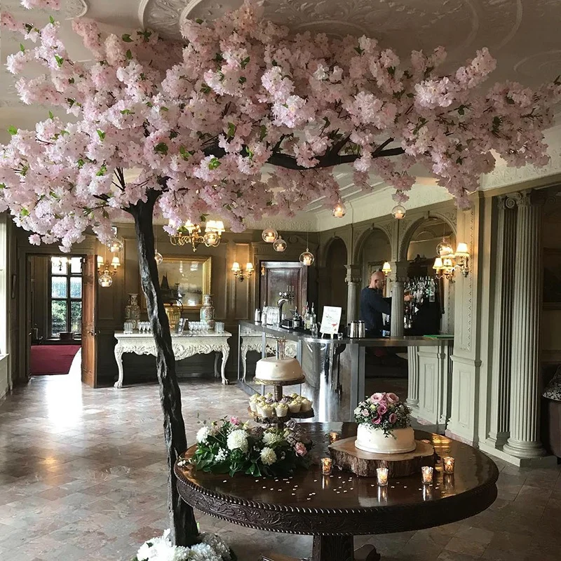 370cm flower centerpiece artificial indoor cherry blossom tree arches for wedding