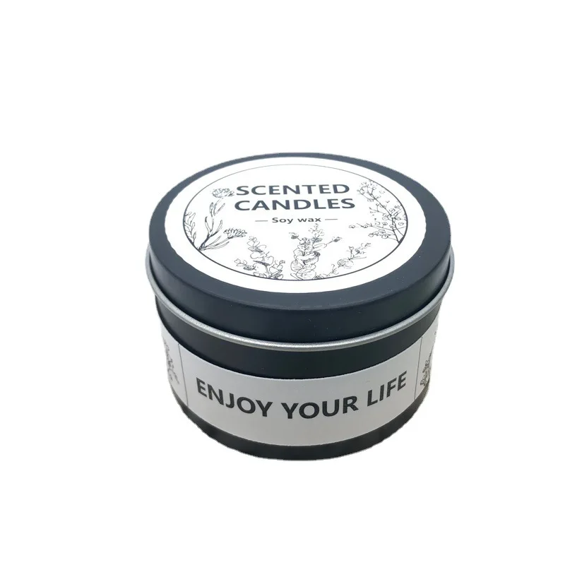 Luxury Gift Home Decor Jar Candle Massage Spa Gift Set 100% Soy Wax Portable Travel Tin Scented Candle