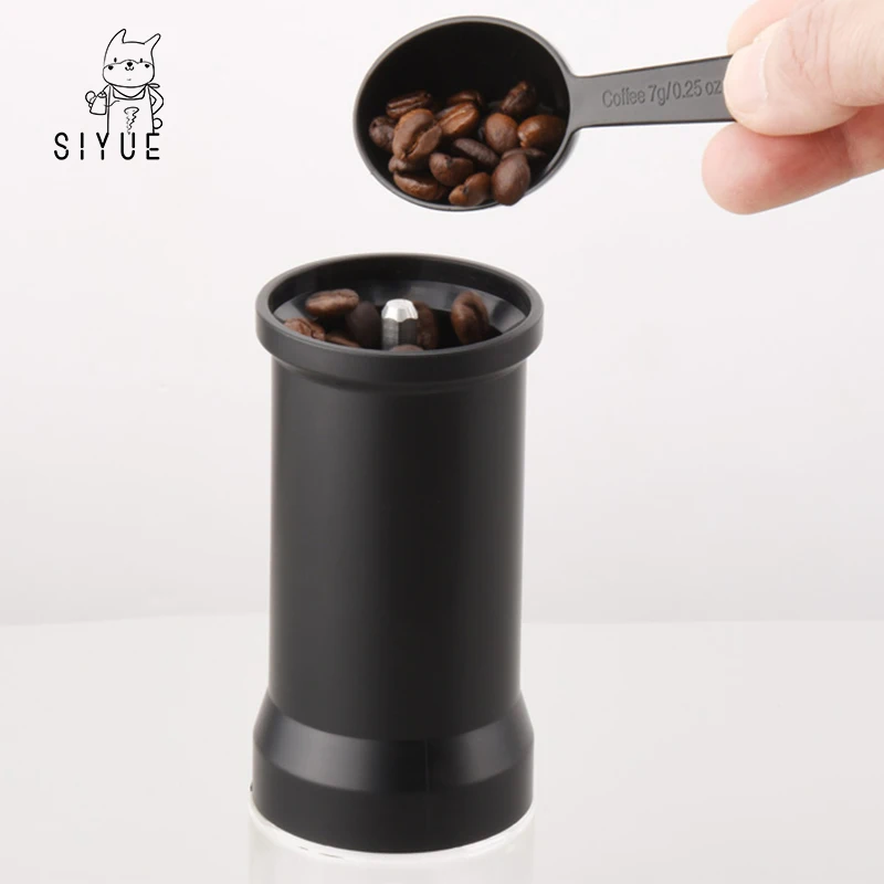 SIYUE Adjustable Portable Manual Coffee Grinder Newest Arrival Stainless Steel Burr Hand Espresso Machine Gift Set Box 9142