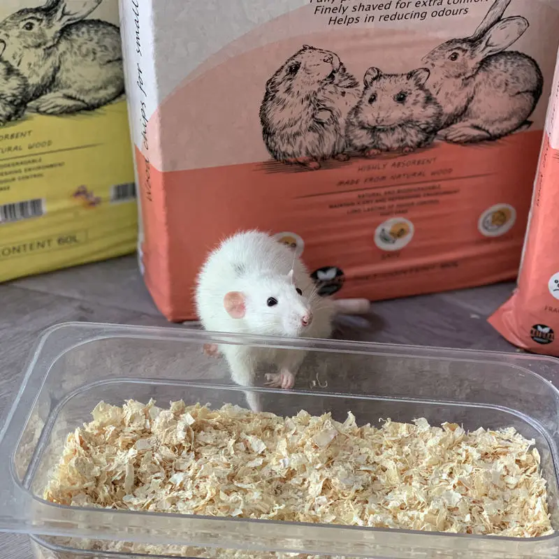Emily pets Bedding Pet Wood Chips Rabbit Wood Shavings Safe Hamster Cage