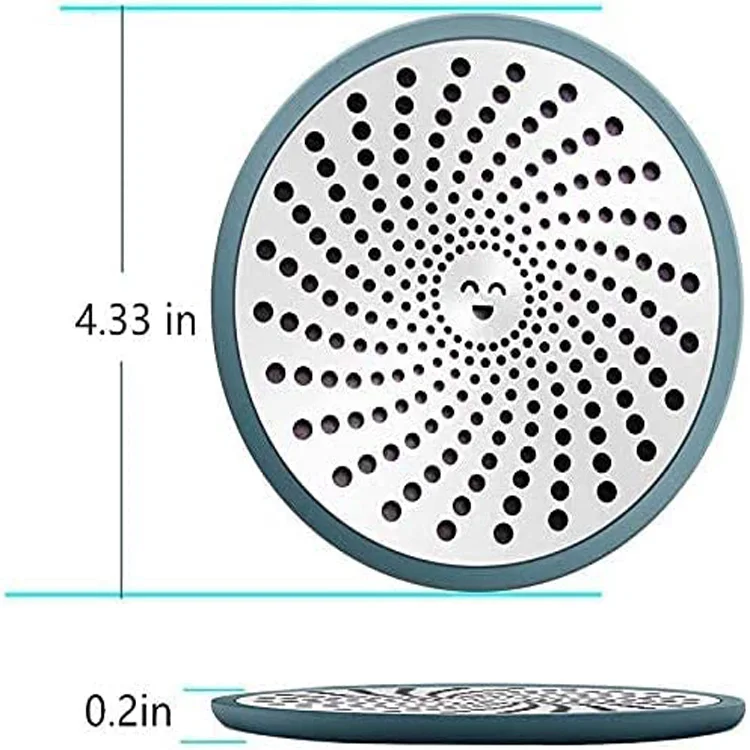 jutye Drain Filter, Shower Filter, floor drain cover Kitchen Waste Water Grill Filter   Drain Hair Catcher
