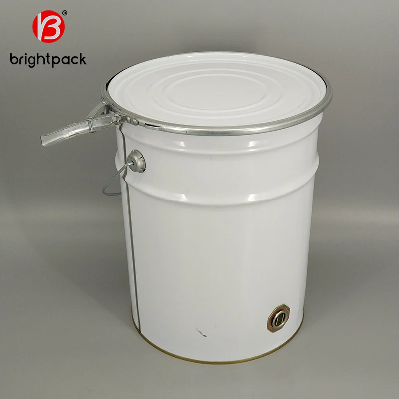 Wholesale UN decorative 18L tin drum 20 liter metal paint bucket 20 ltr steel pail manufacturer