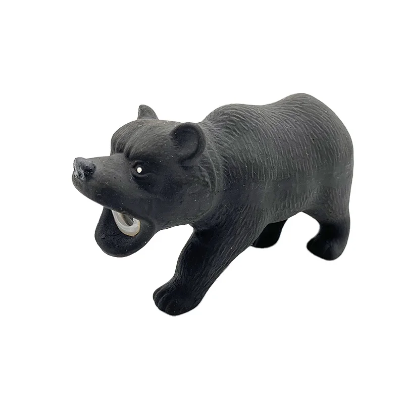 Latex Rubber Manufacturer Soft Wild Leopard Bear Lion Gorilla Animal Toys for Children Child Kids Play No Hole