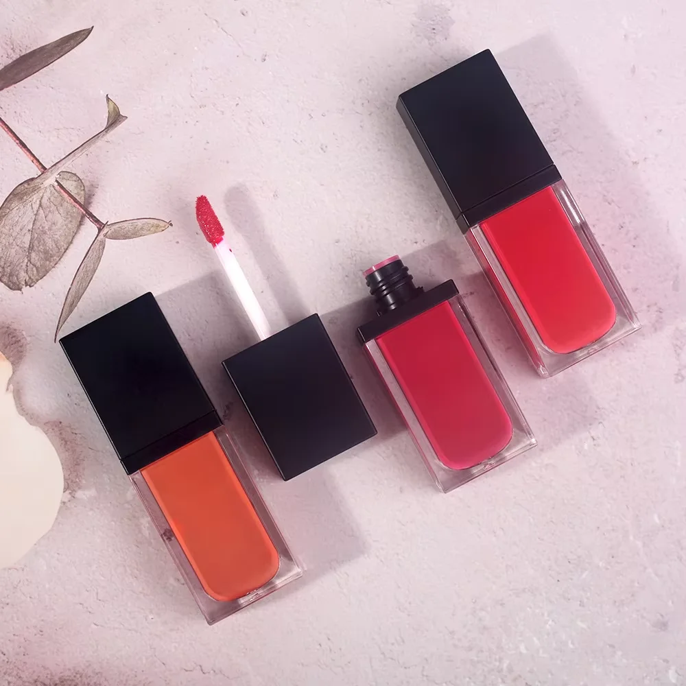 7 Colors Private Label Makeup Blusher Vegan Cream High Pigment Pink Face Eye Cheek Tint Waterproof Matte Liquid Blusher OEM ODM