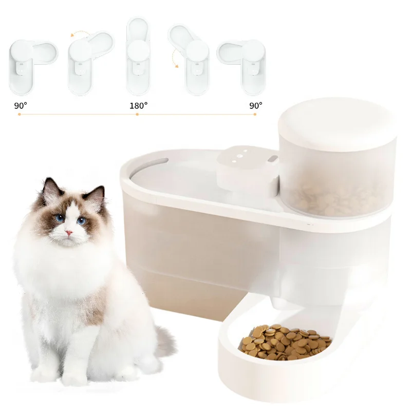 New hot sale Abs Water Dispenser Dog Cat Feeder Food Bowl Automatic Smart Pet Feeder With Built-in Smart Sensor