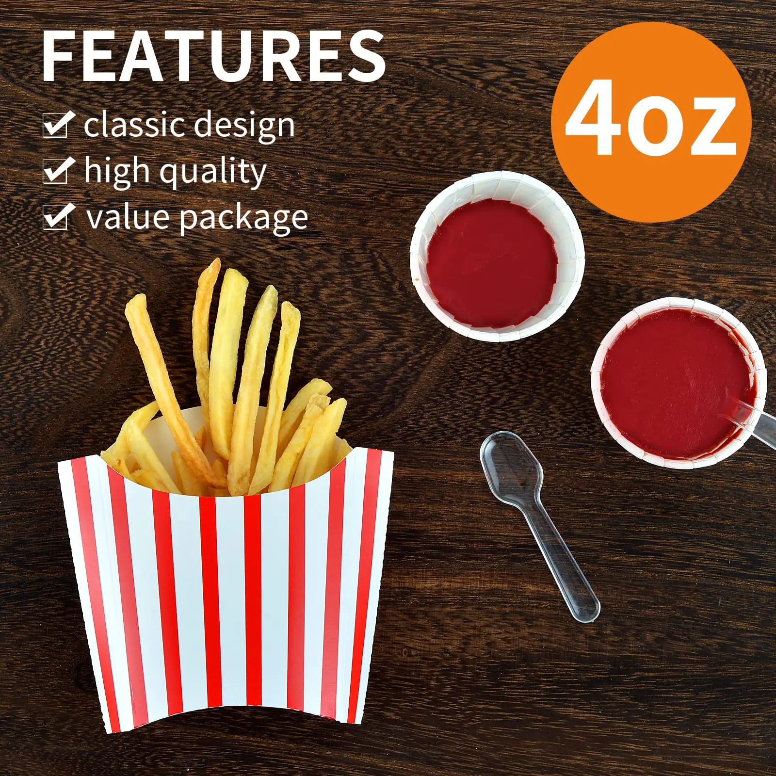 Custom Chicken Fast Food Packaging Disposable Burger Fry French Fries Packing Paper Box with Logo