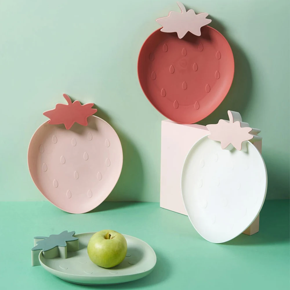 High Quality Strawberry Shape European Dry Fruits Plates, Hot Sell Fruit Shape Plate For Fruit