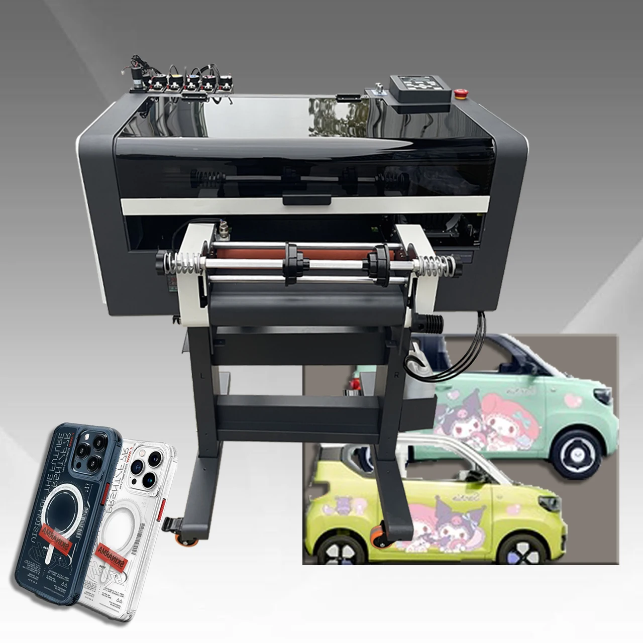 Cheapest A1 dtf uv printer uv printing machine Roll to Roll pro colored uv dtf sticker printer for cups