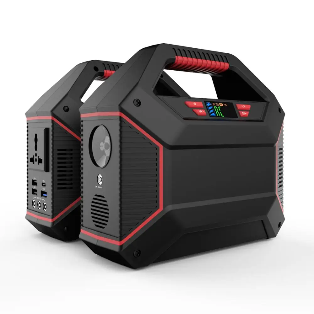 generator solar portable 155Wh portable power battery with AC DC USB ports power station generator for camping