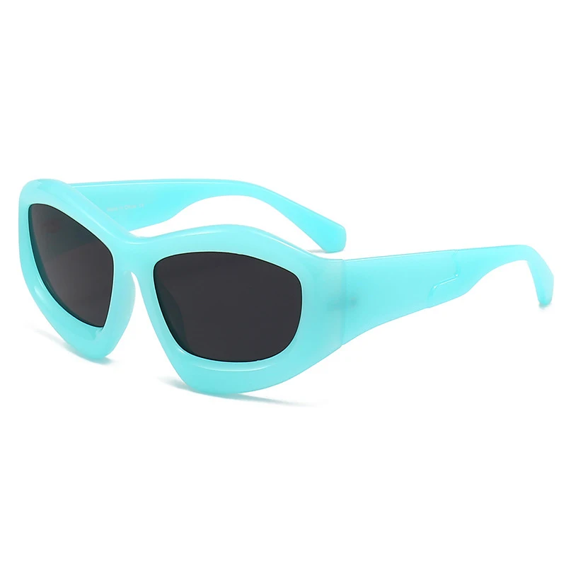 Lightning Steam Punk Y2K Sunglasses Retro gafas de sol Candy Trendy Sunglasses Black Unique Designer Sunglasses Men Women 2024