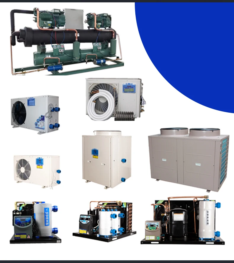 3HP 7500W  Fish Pond Water integrated Refrigeration Seafood Chiller price