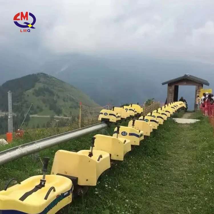 Scenic Spot Adventure Amusement Park Rides Outdoor Challenge Game Alpine Single Rail Park Mountain Roller Coaster Track Pulley