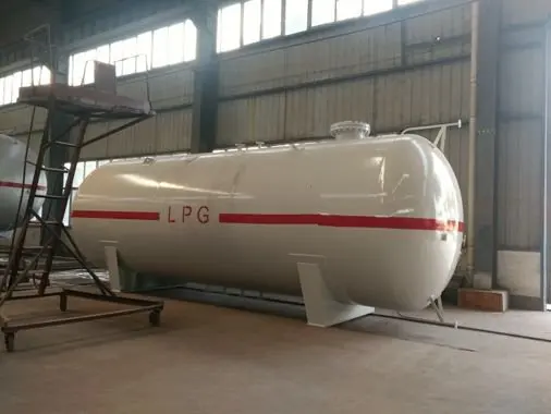 Horizontal 15 m3 propane liquefied gas bullet tank for sale