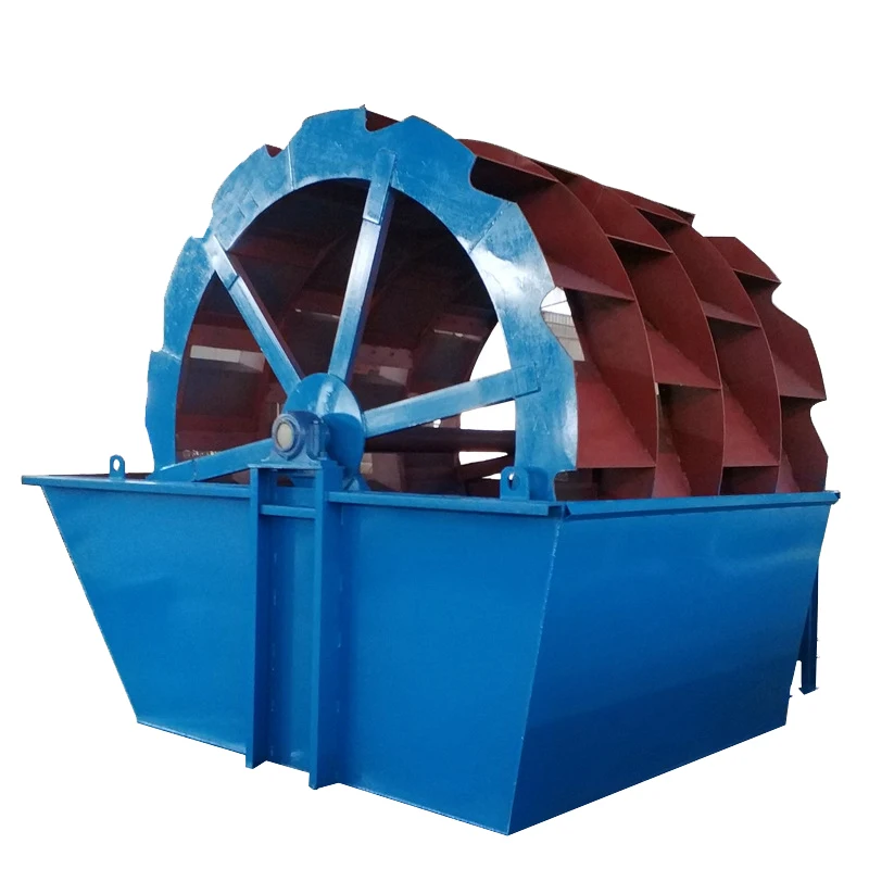 SHARPOWER mobile river gravel sand dragger wheel sand washing machine plant manufacturer