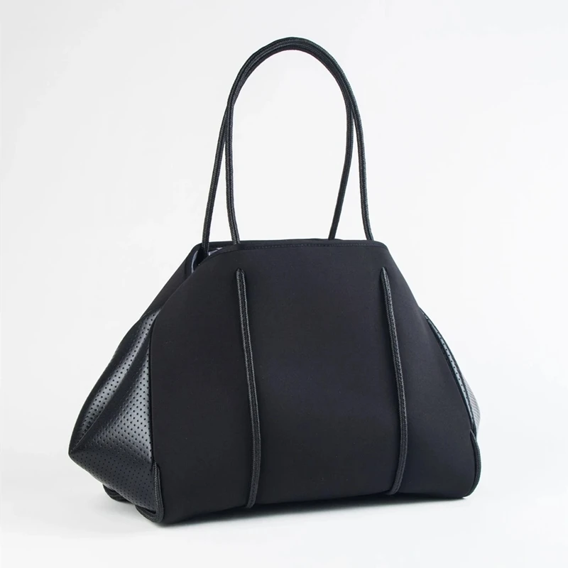 New Design Neoprene Beach Bag Large Capacity Neoprene Perforated Neoprene Tote Bag