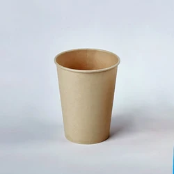 Manufacturer Wholesale Bulk Vasos Desechables Biodegradabl Kraft Paper Cup Recycled Single Wall Paper Vending Cup 71mm