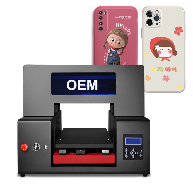 2021 New Technology UV Flatbed Printer Two Printhead For Phone Back Cover Printing Machine UV DTF Printer