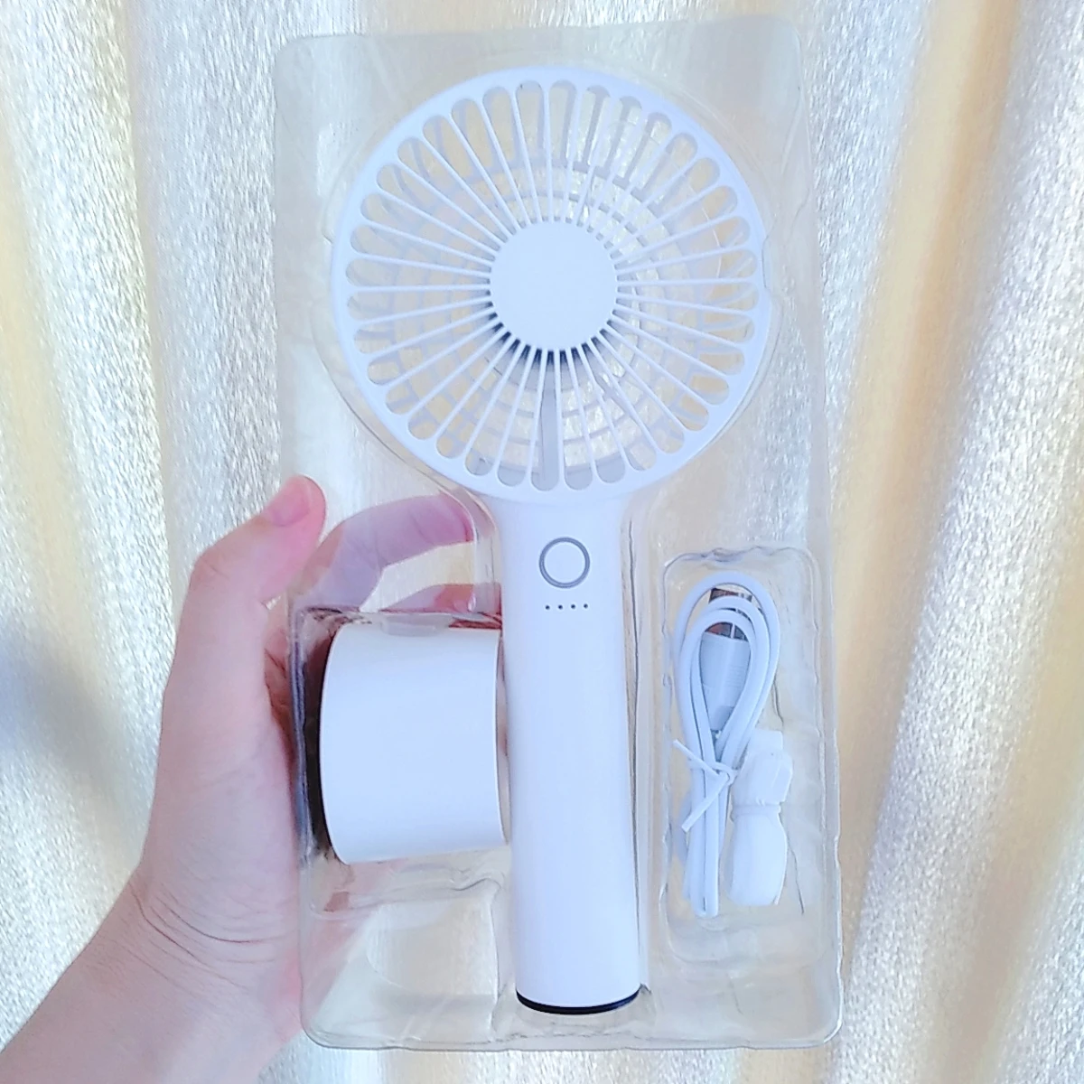 Handfan 3 Speed Wind 2000mah Handheld Mini Electric Fan Rechargeable