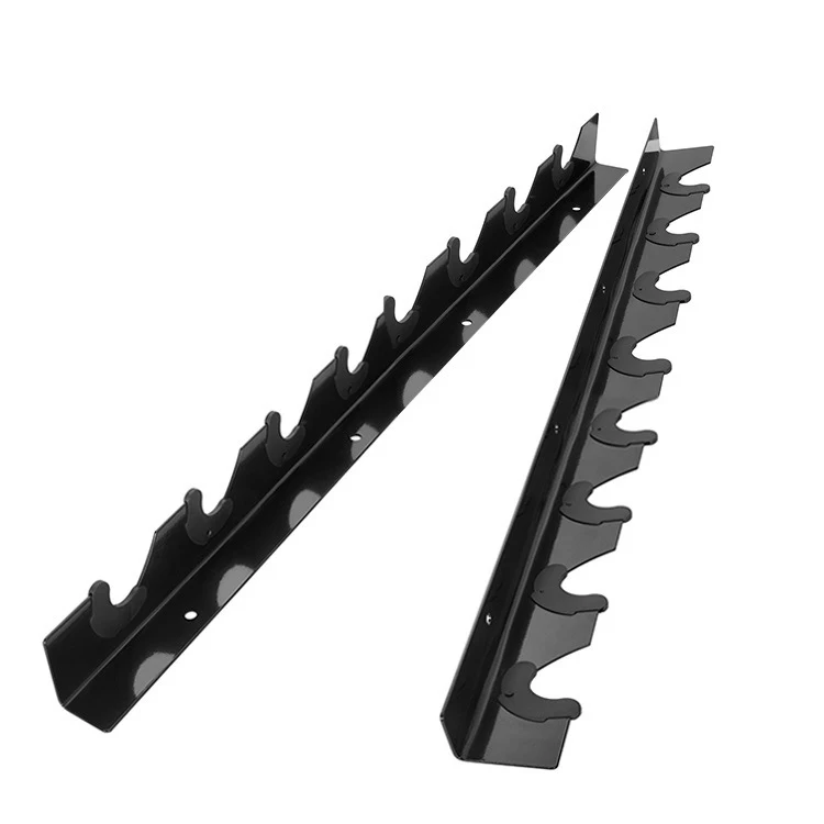 TELLUS Home Gym Fitness Equipment Wall Mounted Horizontal Barbell Holder Store Up to 8pcs Bars  Storage Rack