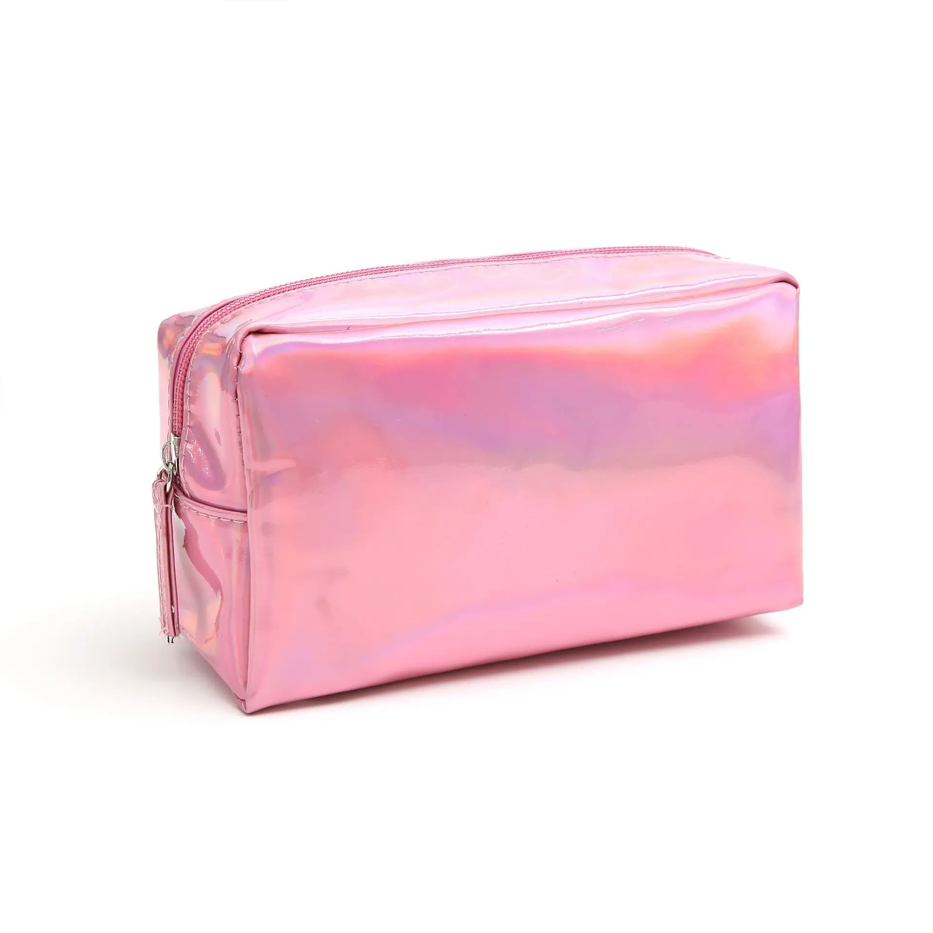 New Luxury Iridescent Toiletry Bag Waterproof Travel makeup Organizer Pouch Fashion Laser holographic metallic pu cosmetic bags