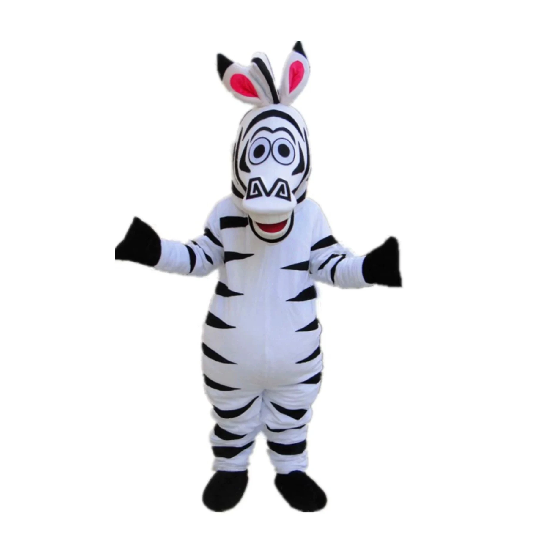 Kinqee Funny Plush Horse Mascot Costume Adult Cartoon Animal Cosplay Walking Halloween Party Dressing Prop