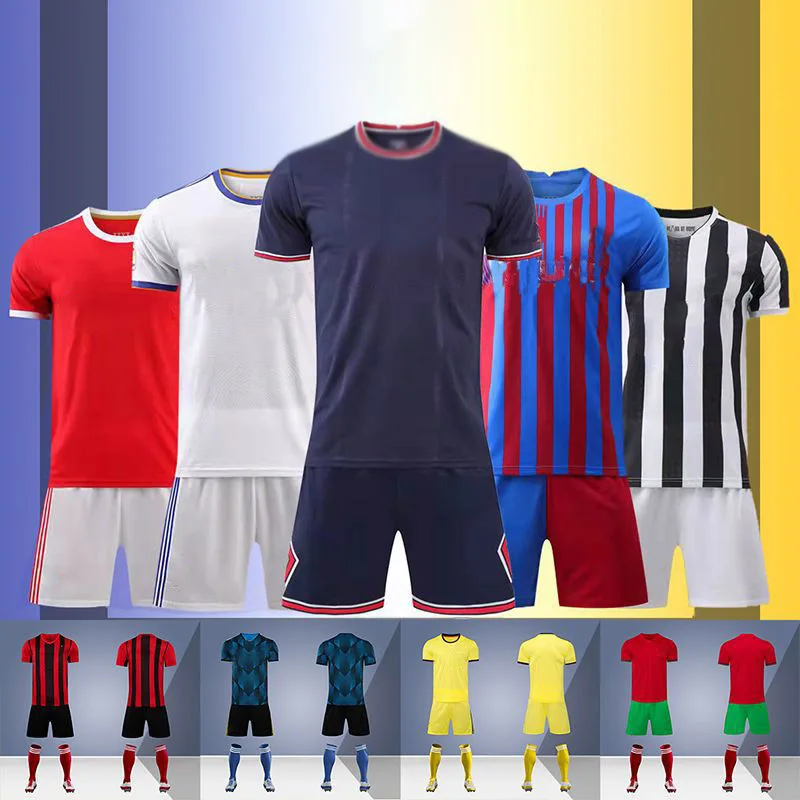 2022 Football Match Soccer Shirt Adult Children Customized Set Retro Football Sports Soccer Jersey Training Shirt