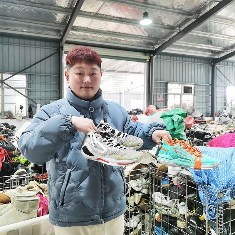 chinese brand used basketball shoes supplier wholesale high quality sport style bale of used shoes mixed 25kg