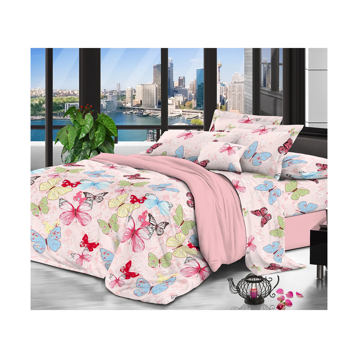 China suppliers textile 100 polyester bedsheet fabric hometextile zhejiang