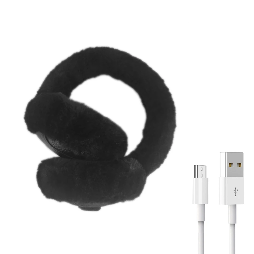 Adjustable Wireless Electric Heated Ear Warmer with 2000 mAh Li-ion Battery For Running In Cold Winter