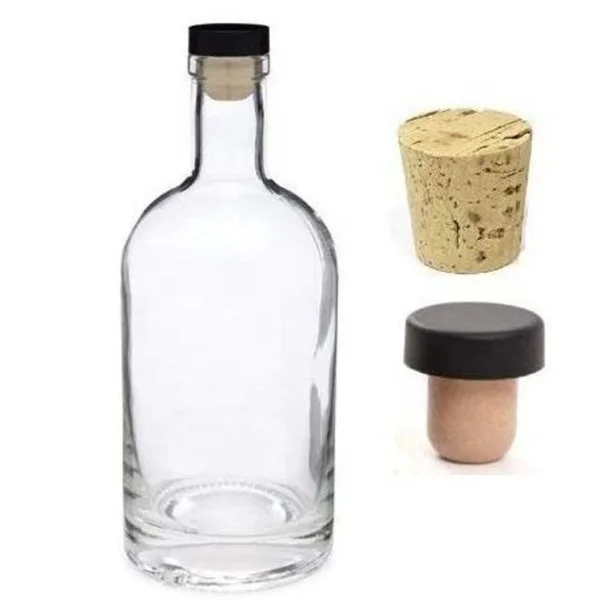  Нордическая водка стеклянная бутылка для ликера с T-Top синтетической пробкой 12 унций 375 мл