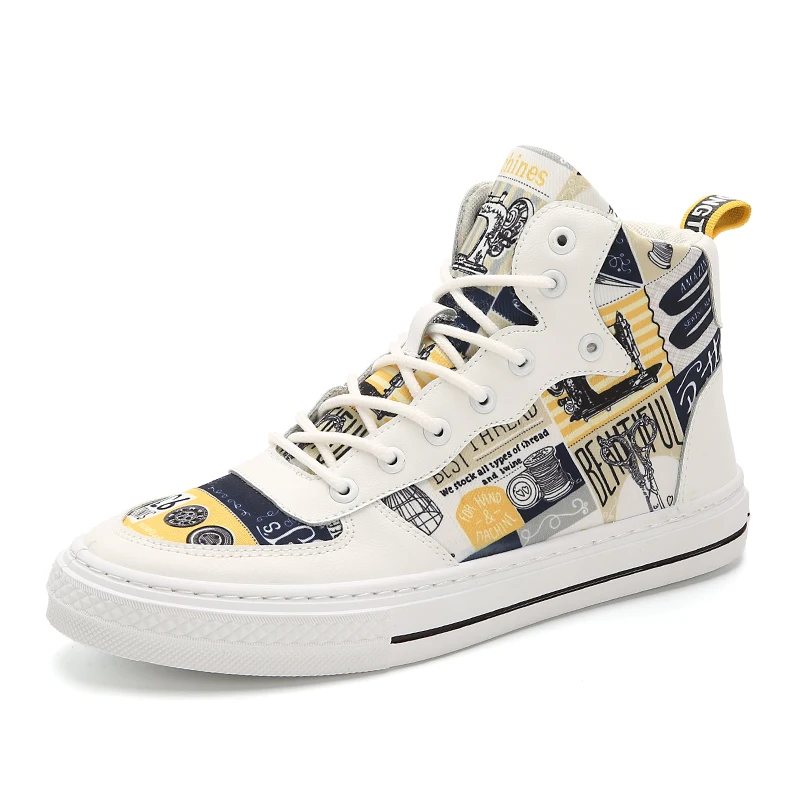 Мужские холщовые кроссовки All Star производитель белой повседневной обуви Plimsolls оптовая продажа спортивной с высоким верхом желтого цвета на