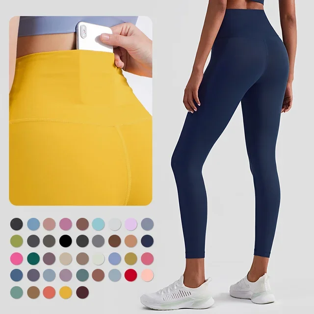 Custom lulu High Waist pants Tight leggings seamless leggings for women gym wear pants Sportswear pants fitness yoga leggings