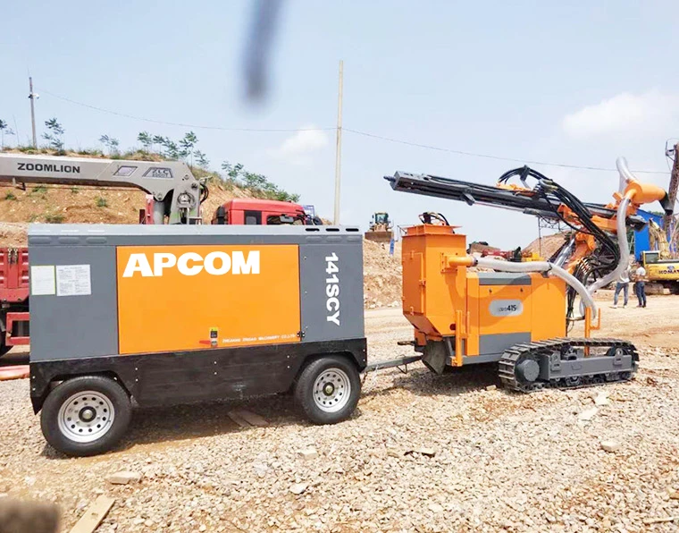 APCOM ZGYX 415 глубина 25 м отдельная DTH Поверхностная буровая установка ZEGA Kaishan Грузовик установленный гидравлический буровой станок